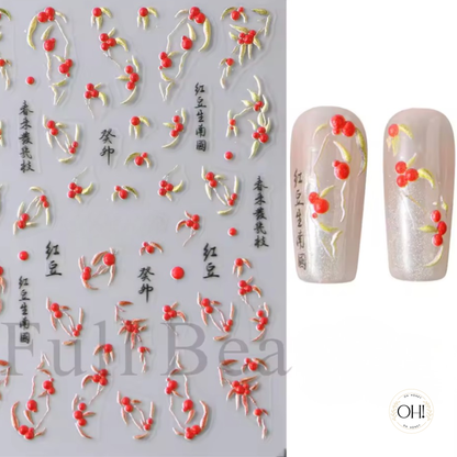 Sculpted Stickers (3D) Floral