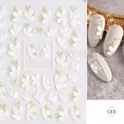 Sculpted Stickers (3D) Floral