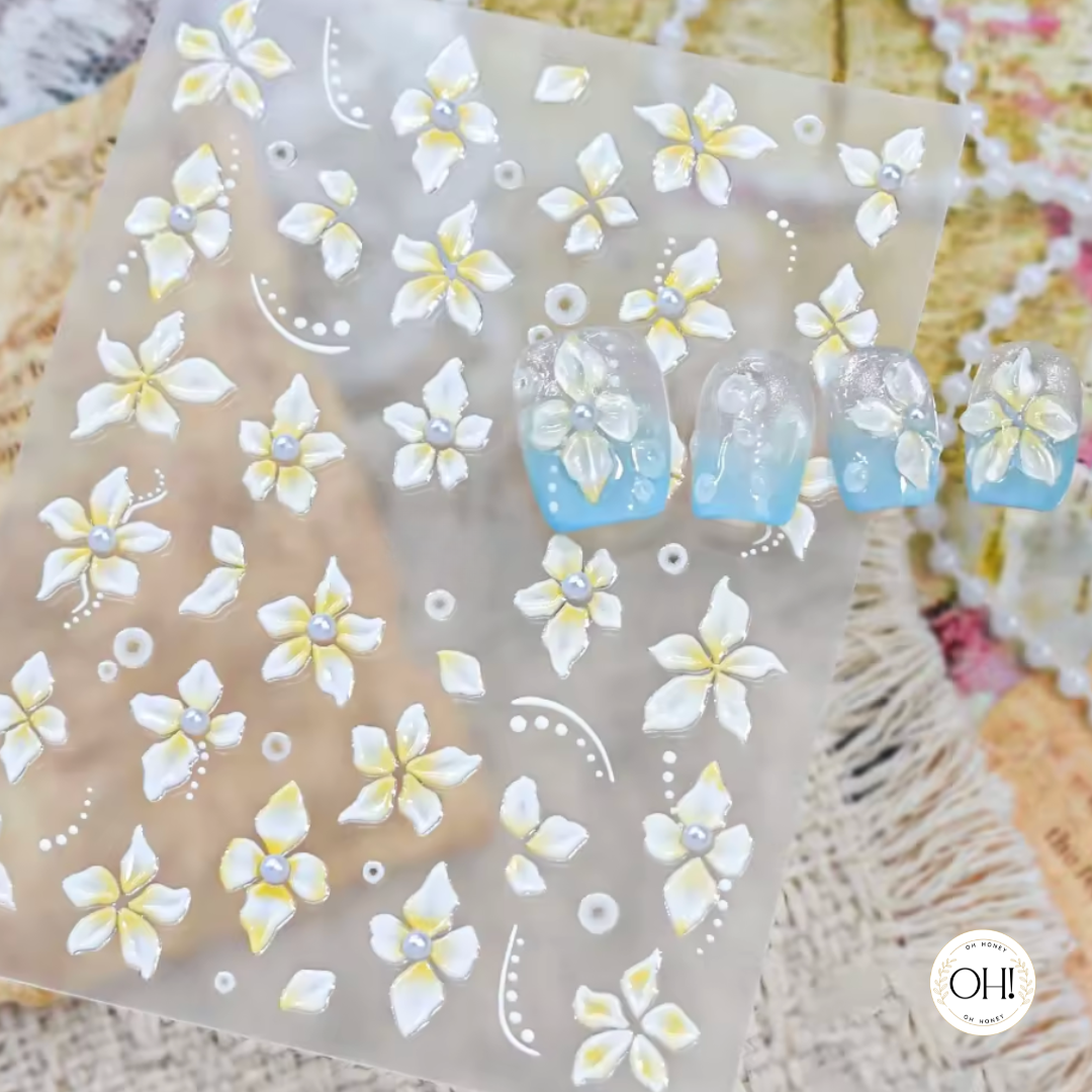 Sculpted Stickers (3D) Floral