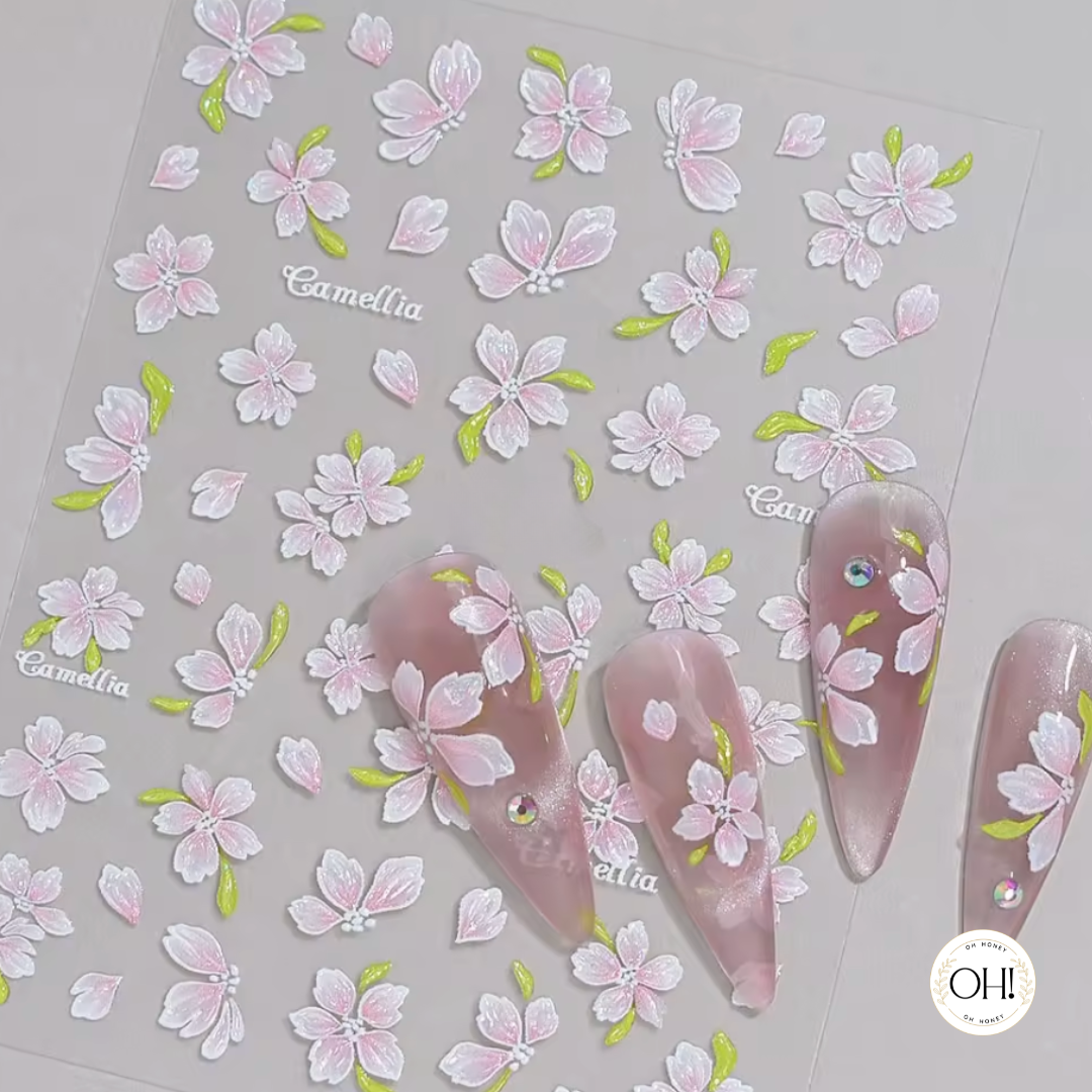 Sculpted Stickers (3D) Floral