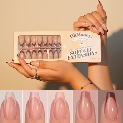 Brown French Nail tips