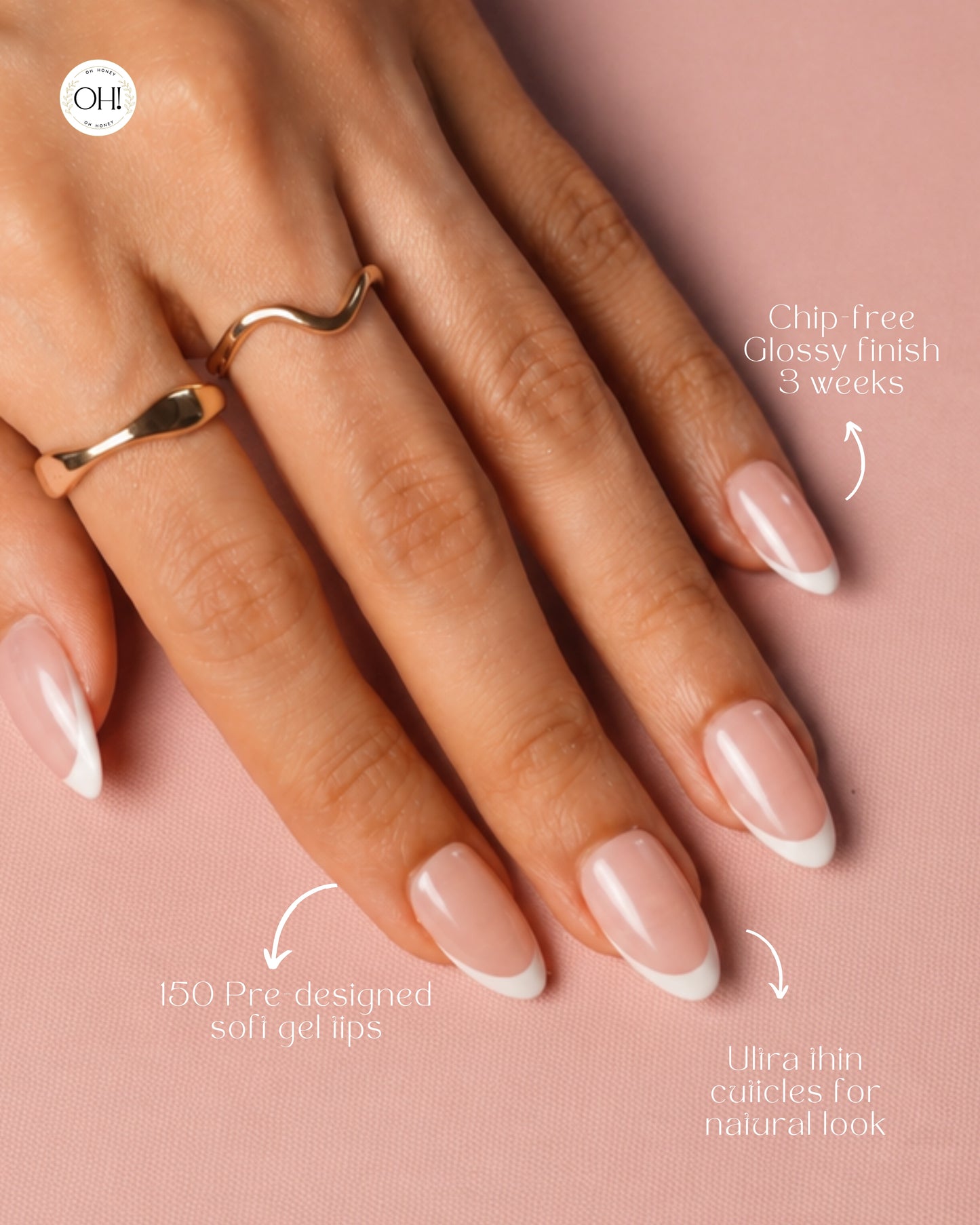 White Swirl Nail tips